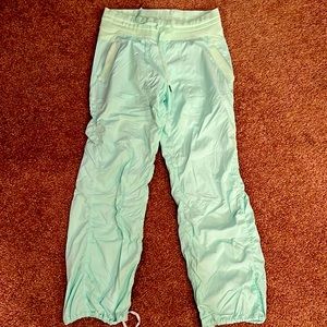 Mint green Lululemon studio pants